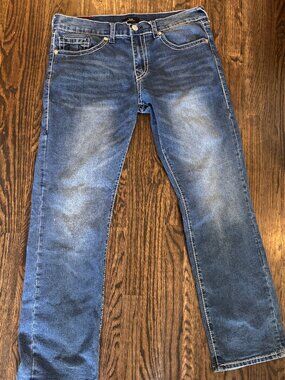 True Religion Ricky Relaxed Straight Jeans Men's Denim size 36 Y2K